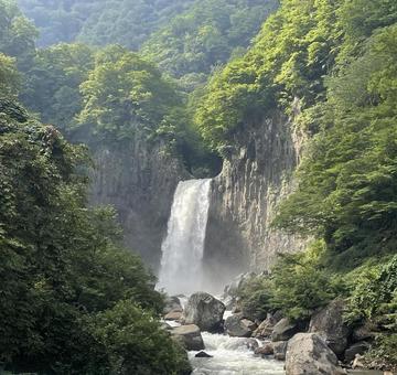 苗名滝　妙高　新潟県 苗名滝,妙高,滝の写真素材