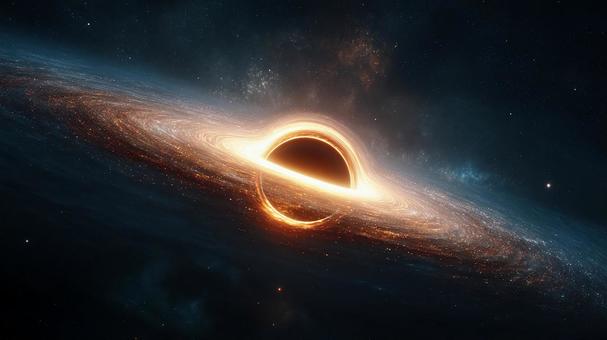 超現実的な深宇宙のブラックホール 超現実的な深宇宙のブラックホールの写真
