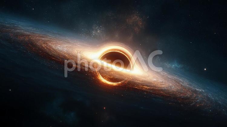超現実的な深宇宙のブラックホール ブラックホール,宇宙,宇宙空間の写真素材