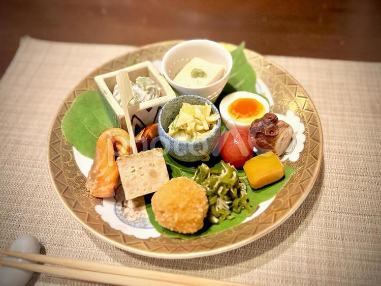 美味しそうなおばんざいの盛り合わせ 食べ物,食事,料理の写真素材