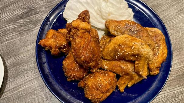 北九州お福の唐揚げ皿盛り 北九州お福の唐揚げ皿盛り 唐揚げ,お福,北九州の写真素材