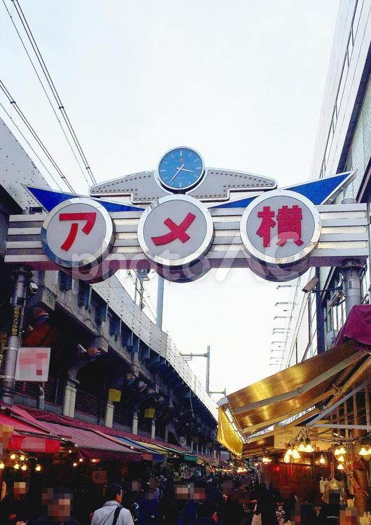 東京風景・アメ横 アメ横,アメヤ横丁,アメ横商店街連合会の写真素材