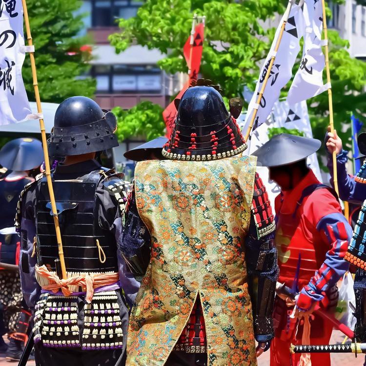 武者行列（Samurai） 兵,兵隊,剣の写真素材