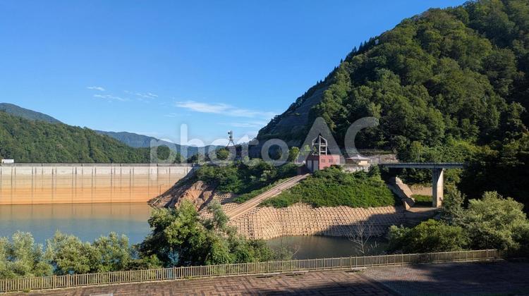 秋田県・玉川ダム ダム,景色,秋田県の写真素材