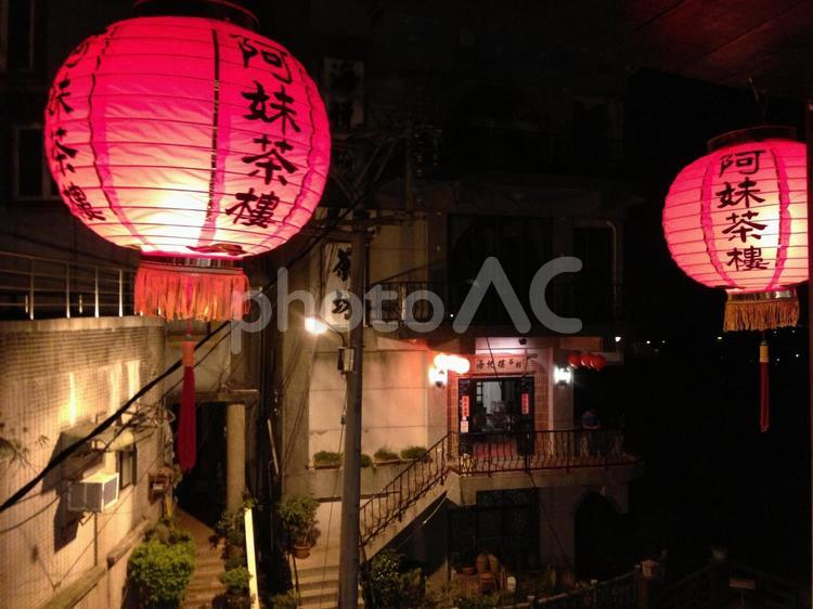 台湾　桃燈 台湾,九份,旅の写真素材