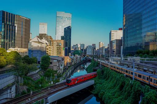 This is TOKYO This is TOKYO 東京,電車,ビルの写真素材