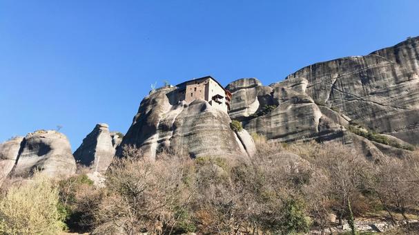 ギリシャ メテオラ ギリシャ メテオラ ギリシャ,メテオラ,奇岩の写真素材