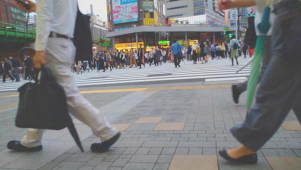 都会の雑踏 都会の雑踏,雑踏イメージ,横断歩道の写真素材