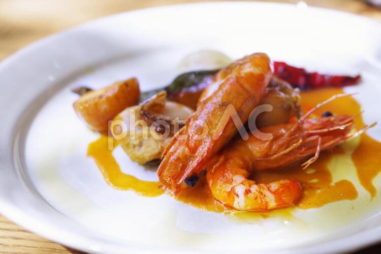 魚介のブイヤベース 魚介,シーフード,ブイヤベースの写真素材