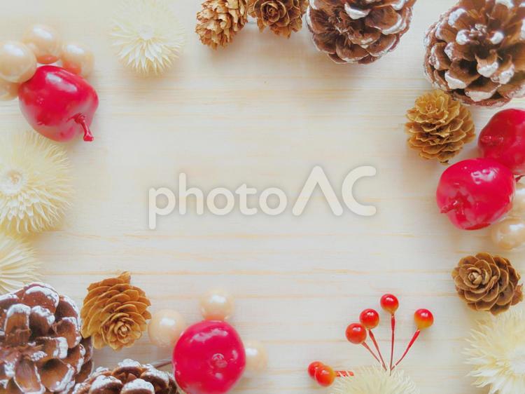 クリスマス　秋　冬　背景フレーム クリスマス,パーティー,ポストカードの写真素材