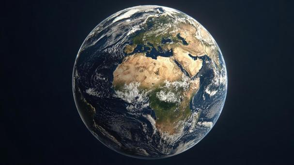 宇宙から見た美しい地球の姿 宇宙から見た美しい地球の姿の写真