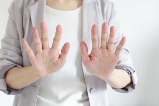 手のひら ストップ 手のひら ストップ 手のひら,ストップ,パーの写真素材