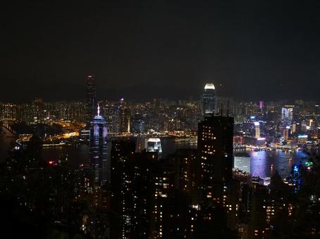 香港 ビクトリアピーク 夜景 香港 ビクトリアピーク 夜景の写真