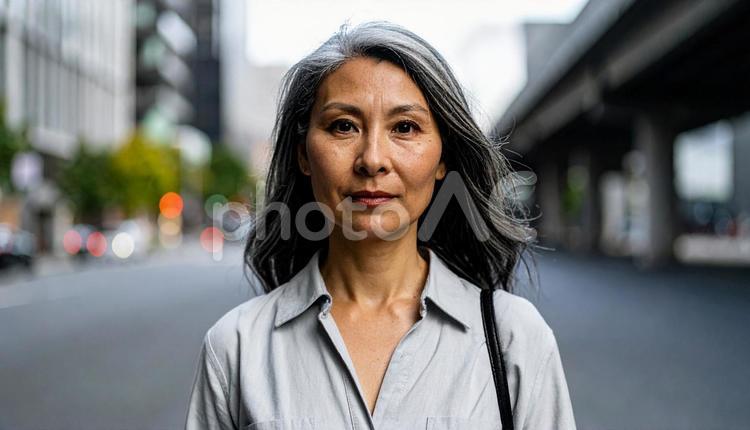50代　60代　女性 美魔女,大人女子,女性の写真素材