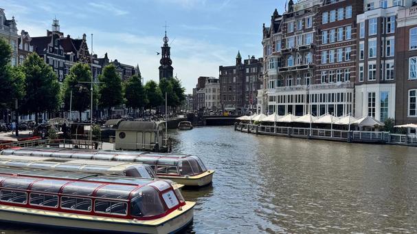 【Holland】Amsterdam 【Holland】Amsterdam オランダ,アムステルダム,運河の写真素材