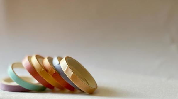 マスキングテープ、コピースペース マスキングテープ,テープ,カラフルの写真素材