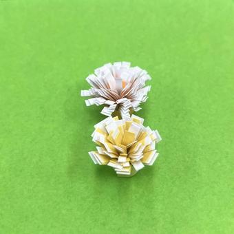 ペーパーフラワーの写真