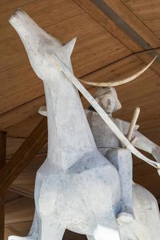 伊達政宗騎馬像⑷ 像,騎馬像,伊達政宗の写真素材