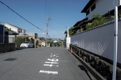 住宅街 住宅街 道路,地方,風景の写真素材