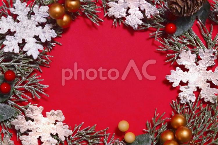 クリスマスの背景素材 クリスマス,メリークリスマス,フレームの写真素材