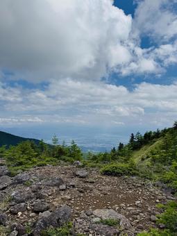 山からの景色 山からの景色の写真