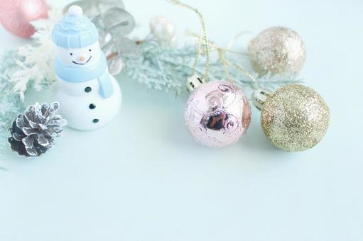 クリスマスの背景 雪だるま,クリスマス,冬の写真素材