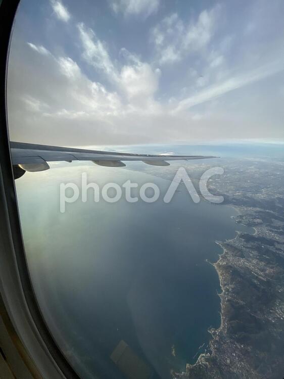 飛行機の窓から(羽田→沖縄) 飛行機,旅,空の写真素材