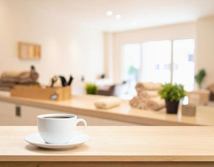 カフェ風スパのコーヒー カフェ風スパのコーヒーの写真