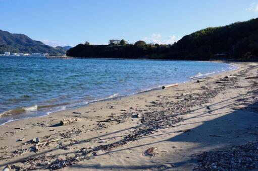 長瀬海岸 長瀬海岸,瀬戸内海,砂浜の写真素材
