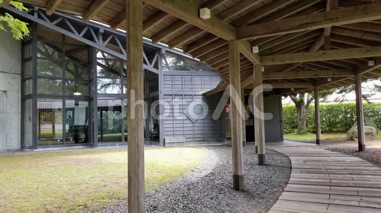 大衡村ふるさと美術館のエントランス 宮城県,黒川郡,森林公園の写真素材