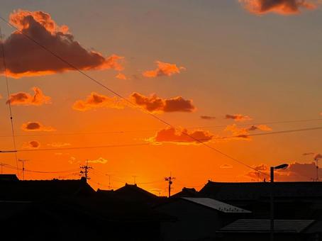 Crimson sunset, JPG