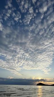 父母が浜の夕焼け 父母が浜の夕焼けの写真