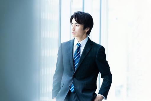 若いビジネスマンのポートレート ビジネスマン,男性,若いの写真素材