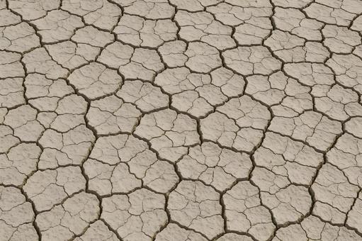 乾燥大地のひび割れ 乾燥大地のひび割れの写真
