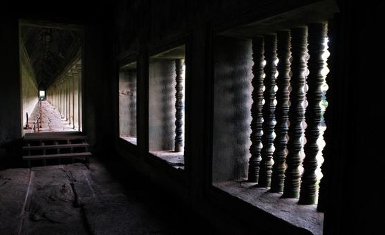 アンコール・ワットの回廊 アンコール・ワットの回廊の写真