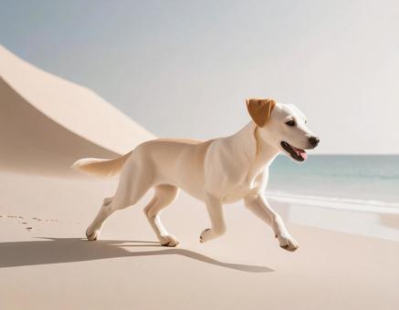 夏　海　犬の写真