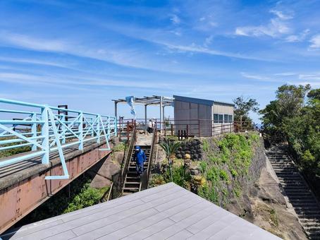 鋸山ロープウェー 鋸山山頂駅の展望台 鋸山ロープウェー 鋸山山頂駅の展望台 鋸山ロープウェー,山頂駅,展望台の写真素材