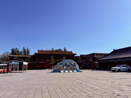 瀋陽故宮博物院の出口付近 旅,中国,瀋陽の写真素材