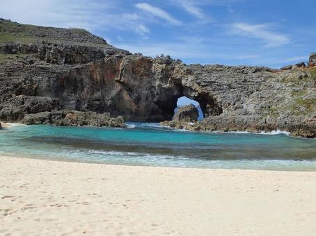 小笠原の南島の景色 小笠原の南島の景色 南島,小笠原,小笠原南島の写真素材