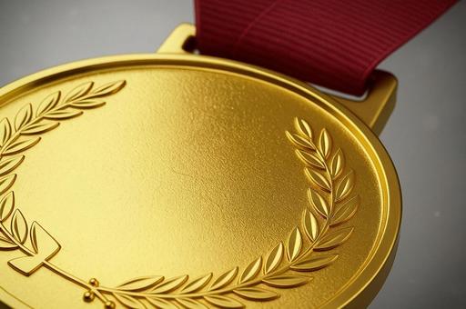 金メダル（アップ）の写真