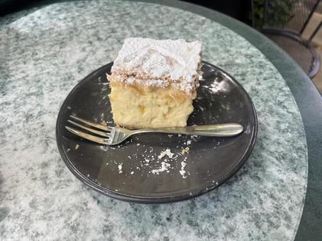 Photo, vanilla, slice, custard, 