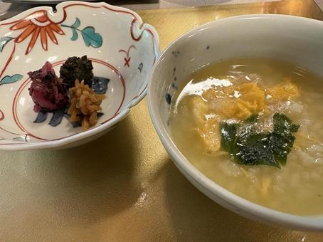 築地治作の雑炊 築地治作の雑炊の写真