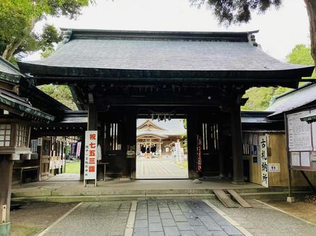 駒形神社　神門 駒形神社,岩手県奥州市,陸中国一宮の写真素材