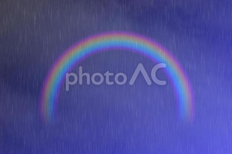 幻想的背景素材　雨と虹 背景画像,背景,背景素材の写真素材