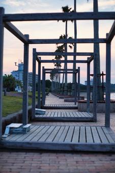 公園のオブジェ 公園のオブジェの写真