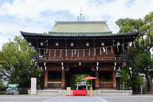 石切劔箭神社絵馬殿　石切神社（七五三　秋 石切劔箭神社,石切神社,絵馬殿の写真素材