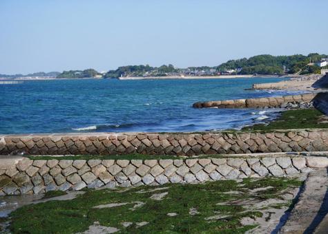 知多半島の海岸 海,空,海辺の写真素材