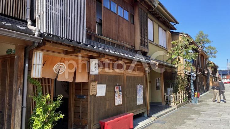 西茶屋街の街並 石川県,金沢市,旅行の写真素材