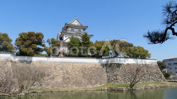 岸和田城　天守閣　復興 岸和田城,千亀利城,平城の写真素材