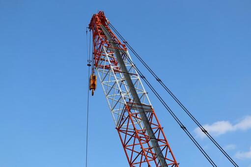 クレーン 工事現場,建築現場,工事の写真素材